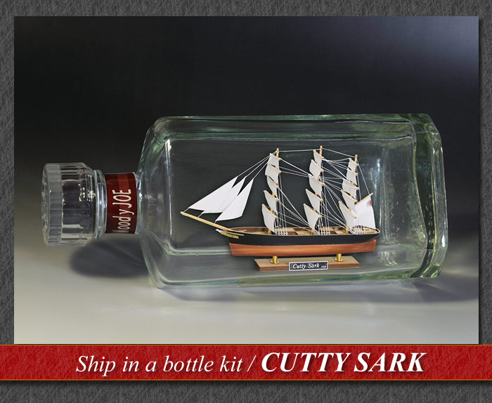 SANTA MARIA Wooden Ship in Bottle Kit, by Woody JOE
