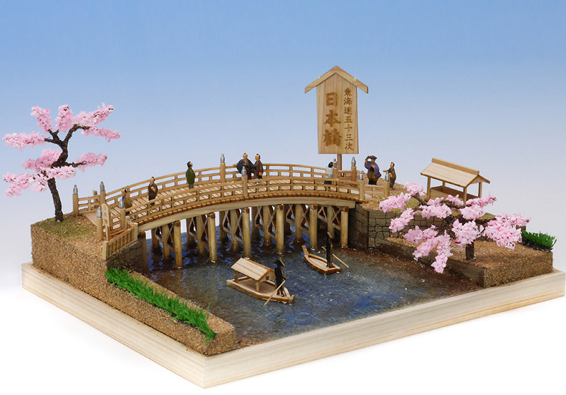 Woody Joe Mini Architecture Series No. 4 - Travel Basket Edo Period Japanese House Wooden Model Kit