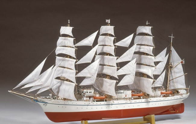 木製 日本丸 NIPPON MARU 1/75 NIPPON MARU / Sailing type, Wooden
