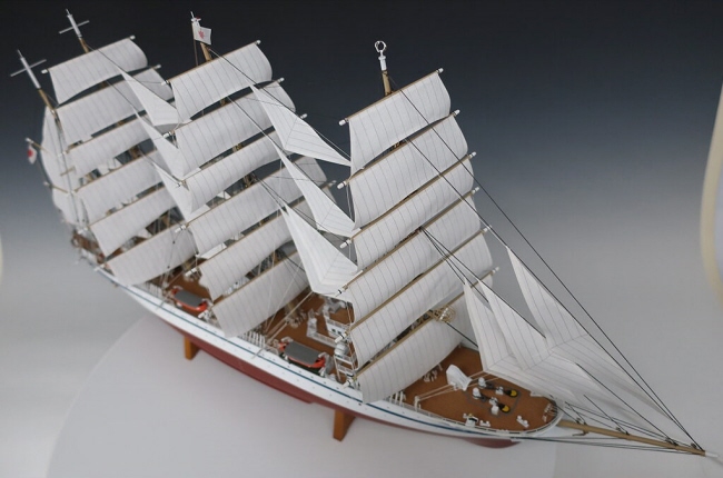 NIPPON MARU / Sailing type, Wooden Japanese Sailing Ship Model