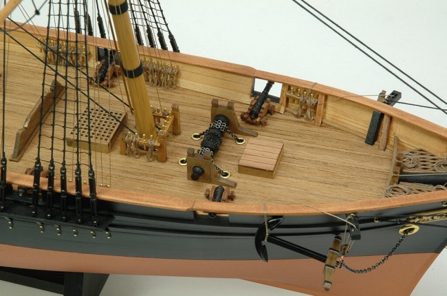 KANRIN MARU / Anchorage Type, Wooden Japanese Sailing Ship Model
