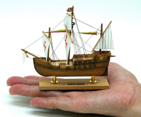SANTA MARIA, Mini Ship Series, Wooden Sailing Ship Model Kits, by