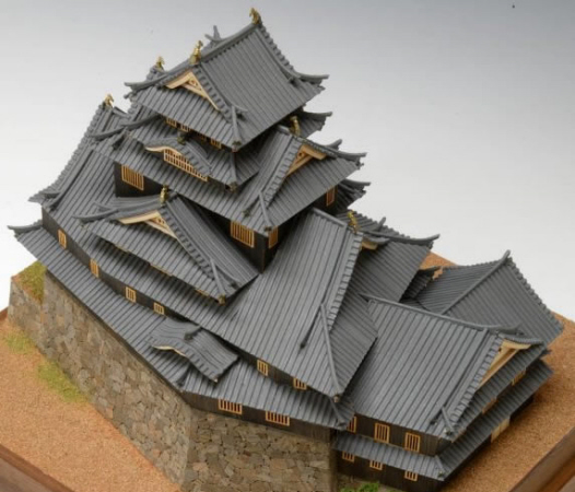 Okayama Castle, Japanese Castle Model Kits, by Woody JOE