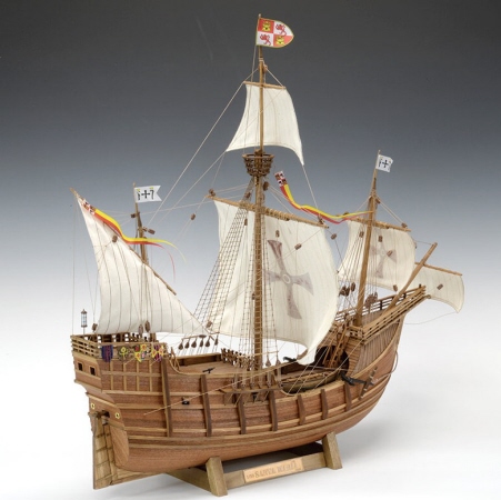 SANTA MARIA Wooden Sailing Ship Mode Kitsl, by Woody JOE