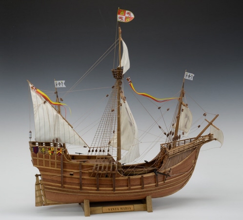 SANTA MARIA Wooden Sailing Ship Mode Kitsl, by Woody JOE