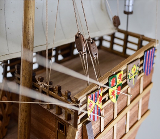 SANTA MARIA Wooden Sailing Ship Mode Kitsl, by Woody JOE